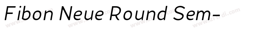 Fibon Neue Round Sem字体转换